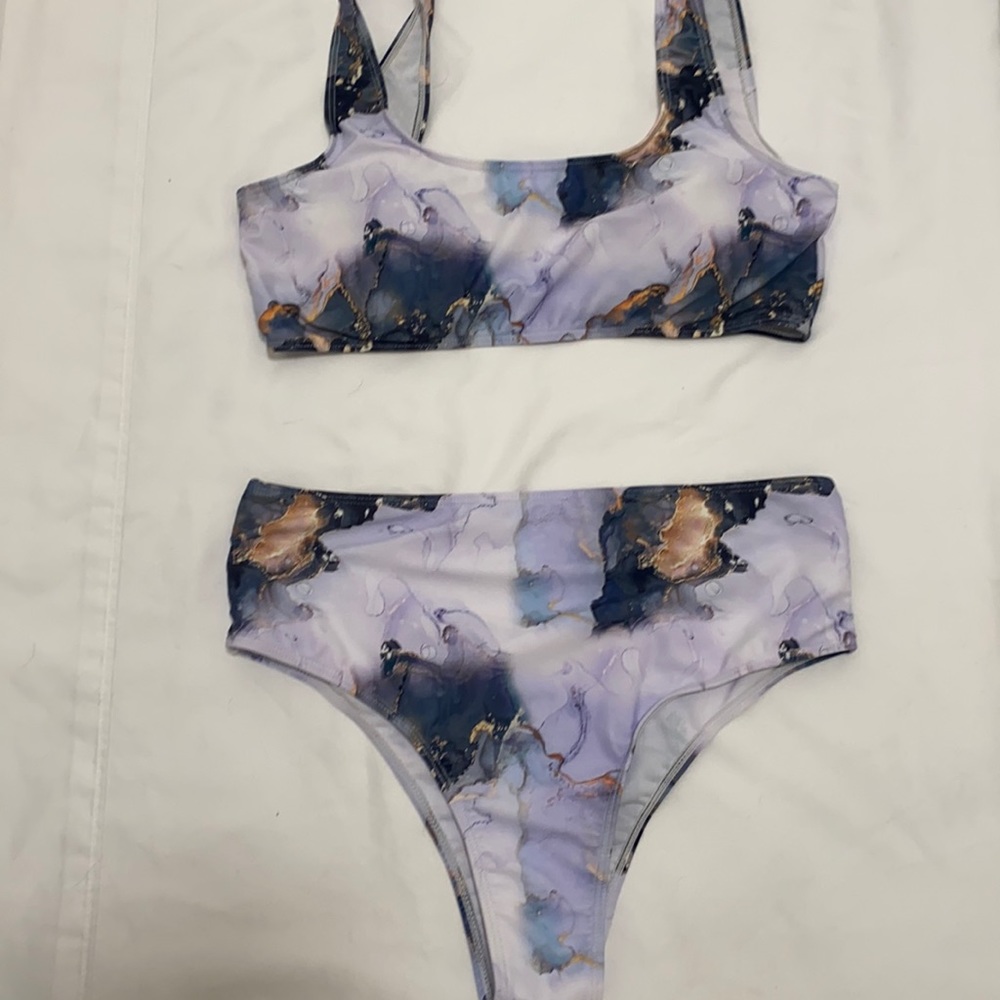 Southern Alternative purple stone bikini size L